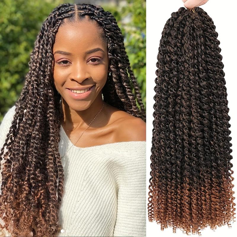 Passion Twist Hair 18 Inch Water Wave Crochet Hair 1 Pack