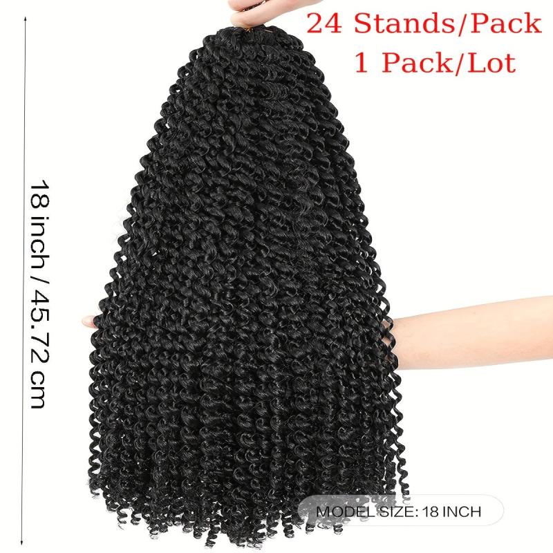 Passion Twist Hair 18 Inch Water Wave Crochet Hair 1 Pack