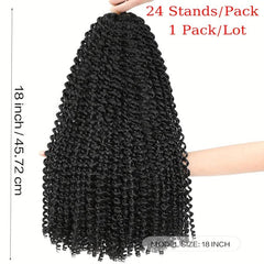 Passion Twist Hair 18 Inch Water Wave Crochet Hair 1 Pack