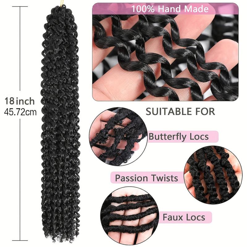 Passion Twist Hair 18 Inch Water Wave Crochet Hair 1 Pack