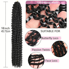 Passion Twist Hair 18 Inch Water Wave Crochet Hair 1 Pack
