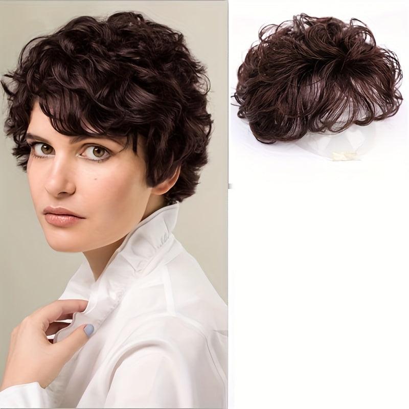 Curly Hair Topper With Bangs Instantly Look Younger