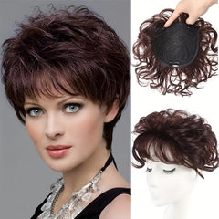 Curly Hair Topper With Bangs Instantly Look Younger