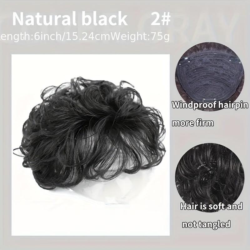 Curly Hair Topper With Bangs Instantly Look Younger