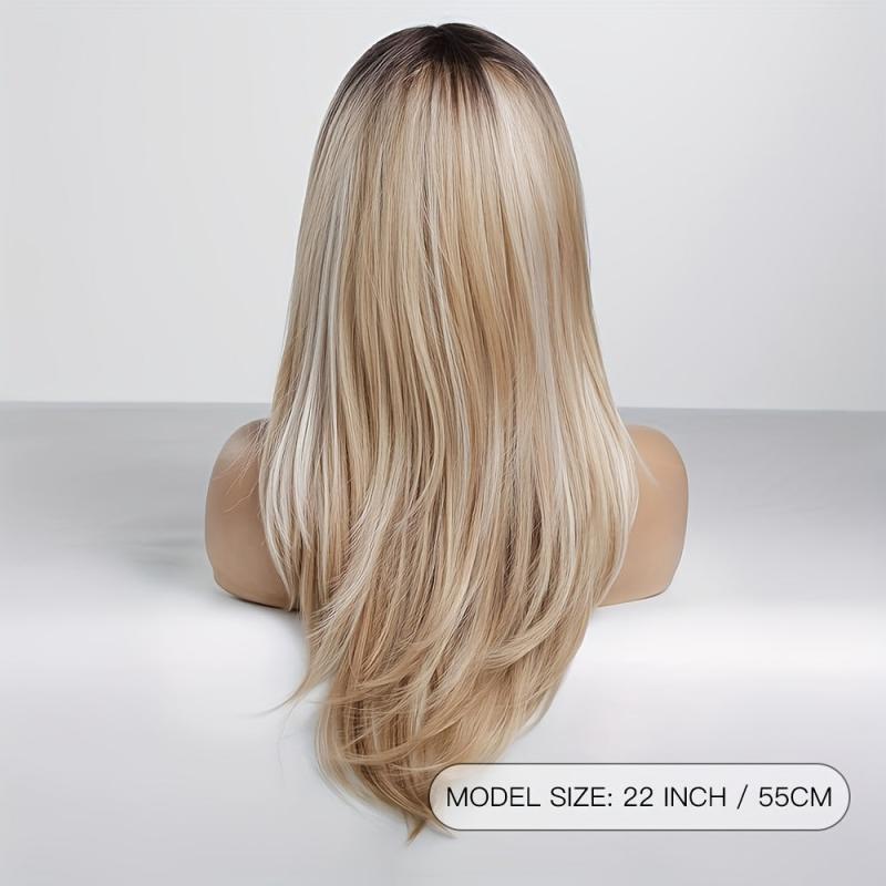 Long Straight Layered Synthetic Wig Easy to Wear