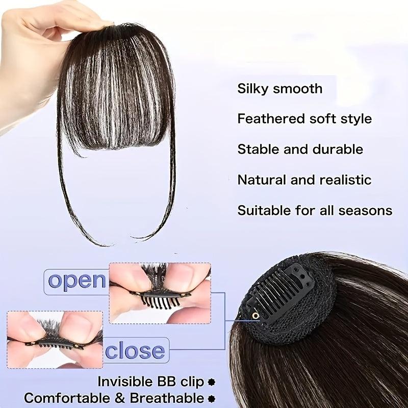 Clip In Bangs Human Hair Extensions Air Bangs Wispy Bangs