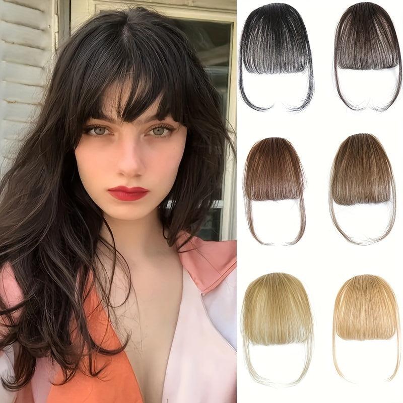 Clip In Bangs Human Hair Extensions Air Bangs Wispy Bangs