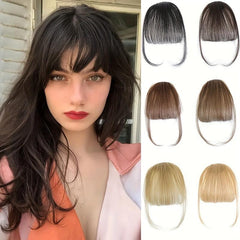 Clip In Bangs Human Hair Extensions Air Bangs Wispy Bangs