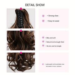 Curly Wavy Ponytail Extensions Clip In Hair Extensions Natural Look