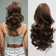 Curly Wavy Ponytail Extensions Clip In Hair Extensions Natural Look