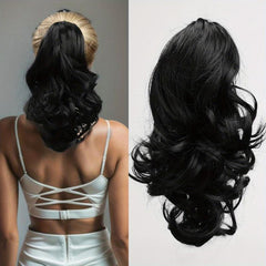 Curly Wavy Ponytail Extensions Clip In Hair Extensions Natural Look