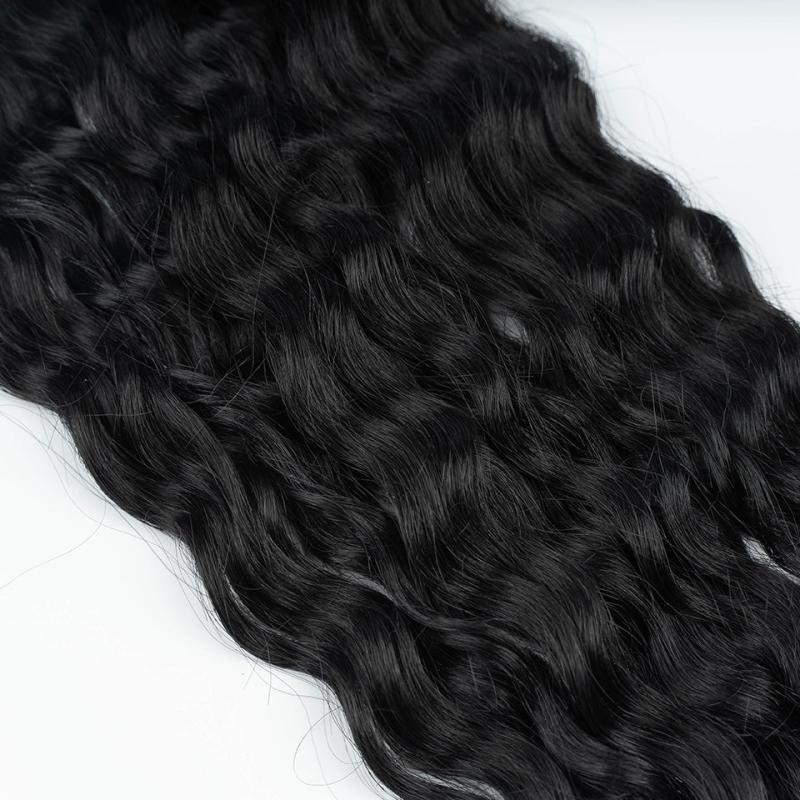 Ombre Blonde Water Wave Braiding Hair Extensions 36cm Curly Braid Crochet Hair