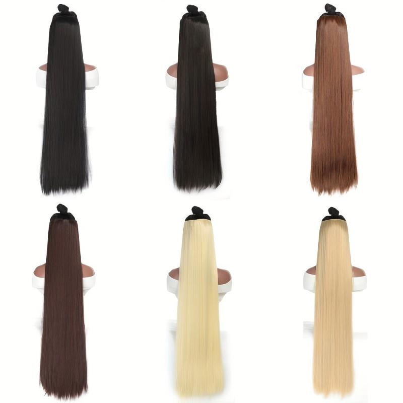 6 Cm Clip-In Hair Extensions Straight Synthetic Clip Hair Piece