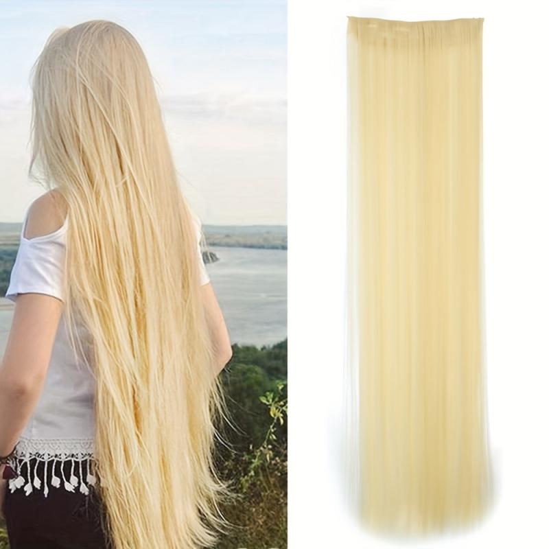 6 Cm Clip-In Hair Extensions Straight Synthetic Clip Hair Piece
