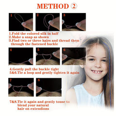 12 Pcs Y2K Tinsel Hair Extension Clip Glitter Hair Accessories