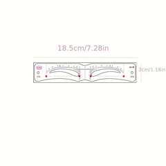 12Pcs Eyebrow Stencil Set Reusable DIY Drawing Guide Grooming Template Card