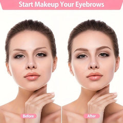 12Pcs Eyebrow Stencil Set Reusable DIY Drawing Guide Grooming Template Card