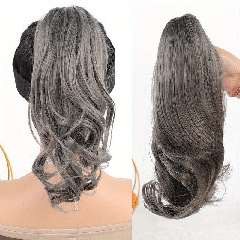 35 Claw Curly Ponytail Clip In Hair Extension Natural Wavy Hairpiece