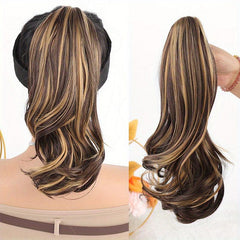 35 Claw Curly Ponytail Clip In Hair Extension Natural Wavy Hairpiece