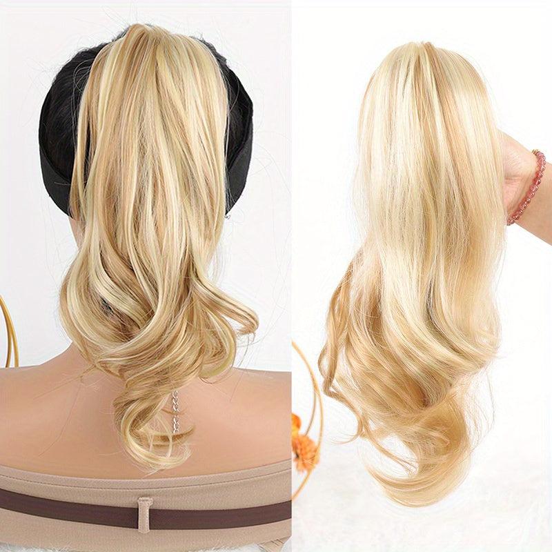 35 Claw Curly Ponytail Clip In Hair Extension Natural Wavy Hairpiece