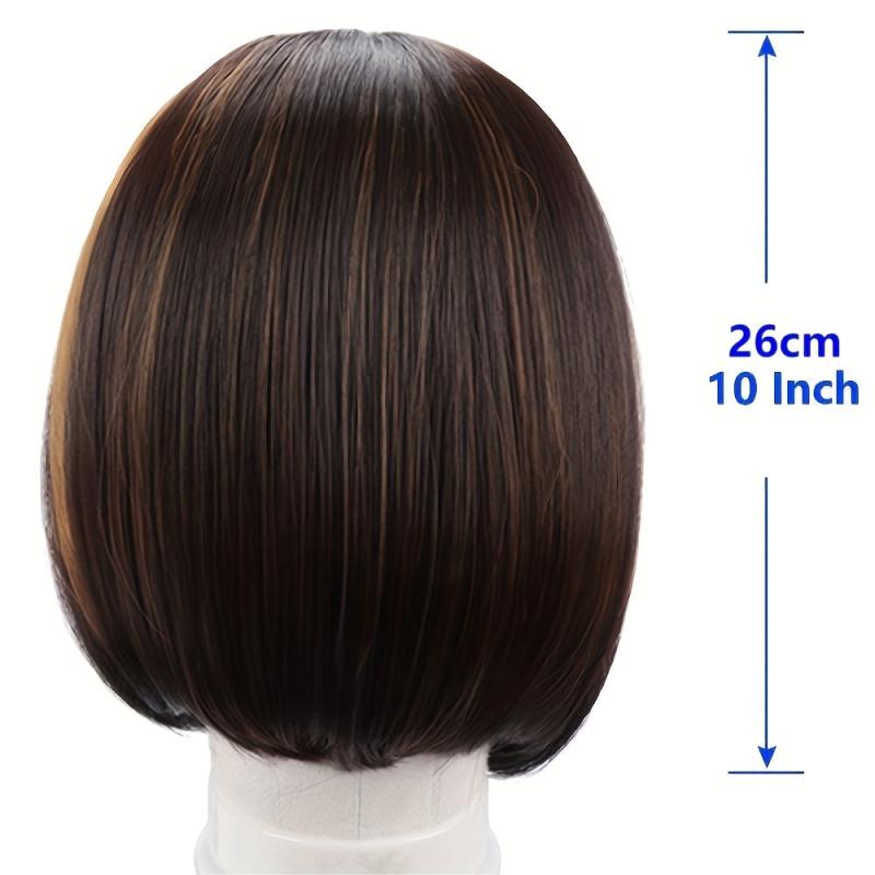 10 Inch Straight Bob Headband Wig for Women Highlight Synthetic Wig