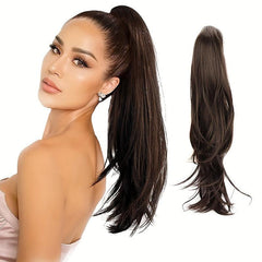 Natural Wave Ponytail Extension 22 Inches Claw Clip Synthetic Wig