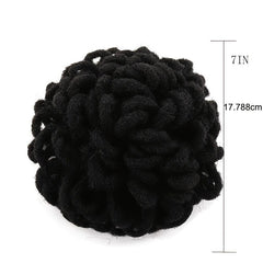 DreadLock Bun Afro High Puff Drawstring Ponytail Extensions