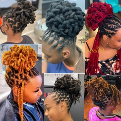 DreadLock Bun Afro High Puff Drawstring Ponytail Extensions