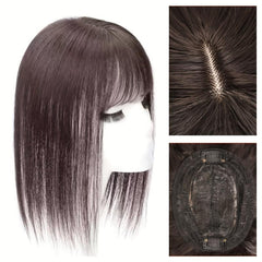 Human Hair Clip In Hair Extensions with Bangs for Daily Use