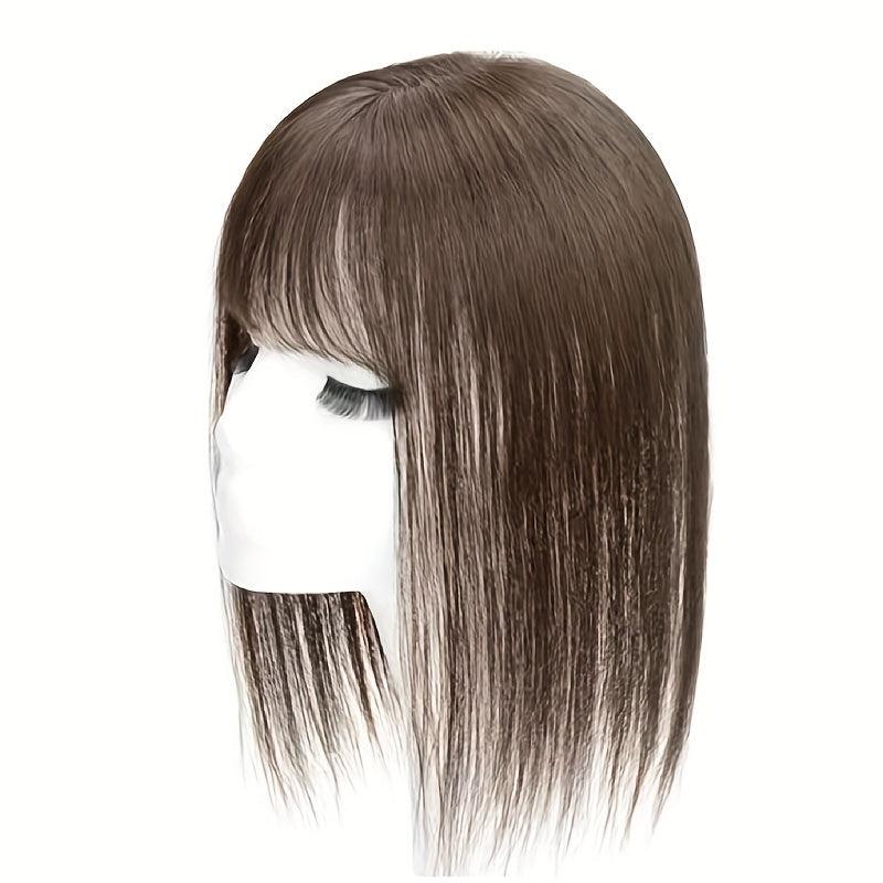 Human Hair Clip In Hair Extensions with Bangs for Daily Use