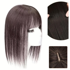 Human Hair Clip In Hair Extensions with Bangs for Daily Use