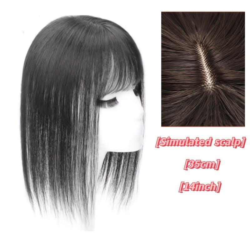 Human Hair Clip In Hair Extensions with Bangs for Daily Use