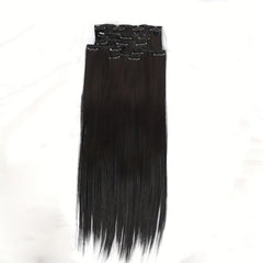 6 PCS Invisible Clips Hair Toppers 60 96 Cm Long Straight Clip-In Hair Extension