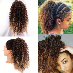 Deep Curl Drawstring Ponytail Extension