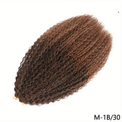 8 Cm Afro Curl Kinky Crochet Braiding Hair Extensions Ombre Pink Ginger