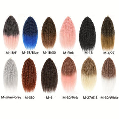 8 Cm Afro Curl Kinky Crochet Braiding Hair Extensions Ombre Pink Ginger
