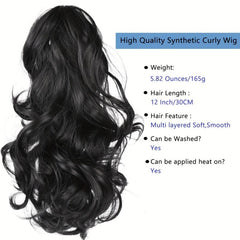 Long Curly Wavy Claw Ponytail Hair Extensions