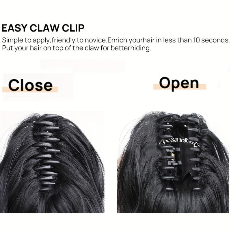 Long Curly Wavy Claw Ponytail Hair Extensions