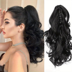 Long Curly Wavy Claw Ponytail Hair Extensions