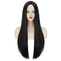 Long Red Straight Hair Wig Natural Synthetic Wigs For Daily Party Halloween