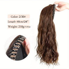 Synthetic Headband Wigs Natural Seamless Clip In Hair Extensions