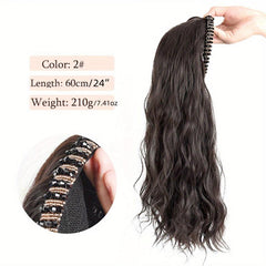 Synthetic Headband Wigs Natural Seamless Clip In Hair Extensions