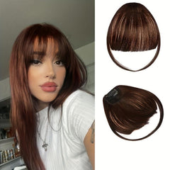 Natural Human Hair Fringes Air Bangs Wig Female Piece Real Flush Bangs