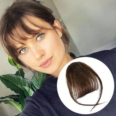 Natural Human Hair Fringes Air Bangs Wig Female Piece Real Flush Bangs