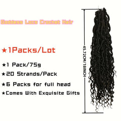 Goddess Locs Crochet Hair 1 Pack Curly Ends Boho Hair Extension Wig
