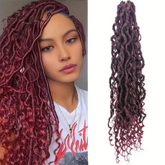 Goddess Locs Crochet Hair 1 Pack Curly Ends Boho Hair Extension Wig
