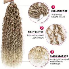 Goddess Locs Crochet Hair 1 Pack Curly Ends Boho Hair Extension Wig