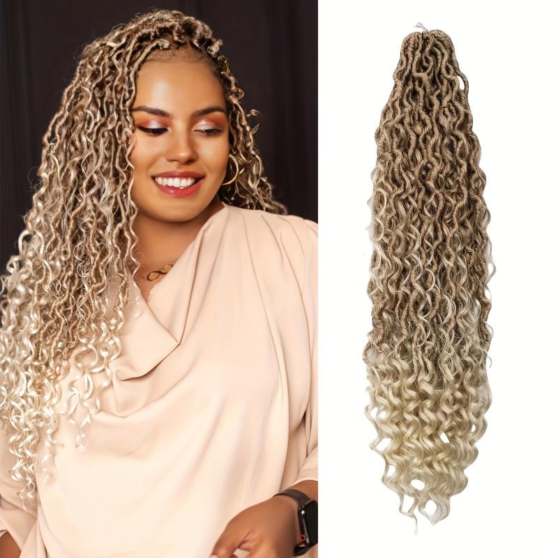 Goddess Locs Crochet Hair 1 Pack Curly Ends Boho Hair Extension Wig