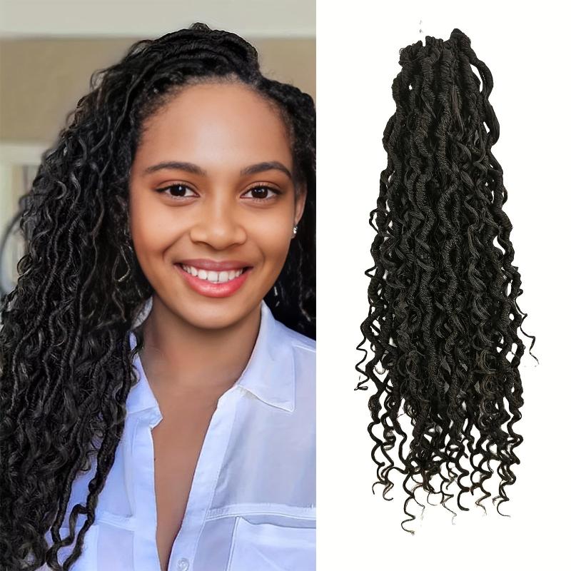Goddess Locs Crochet Hair 1 Pack Curly Ends Boho Hair Extension Wig