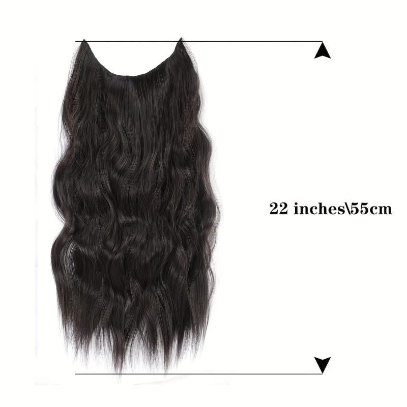Long Curly Hair Pieces Clip In Extensions Synthetic Natural Daily Use 55